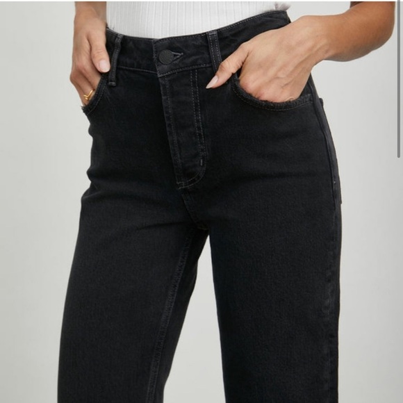 Rails NWT Topanga High Rise Straight Black Denim Jeans- Size 25 - Picture 2 of 7